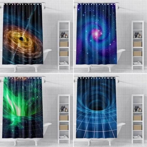 Galaxy Shower Curtains Bathroom Polyester Waterproof Shower Curtain Abstract Trippy Printing Curtains for Bathroom Shower