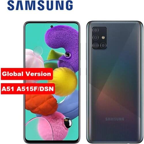 Samsung Galaxy A51 A515F/DS 6.5'' Mobile Phone 4GB RAM 12GB ROM Smartphone Octa-core Android Unlocked Dual SIM Cell Phone
