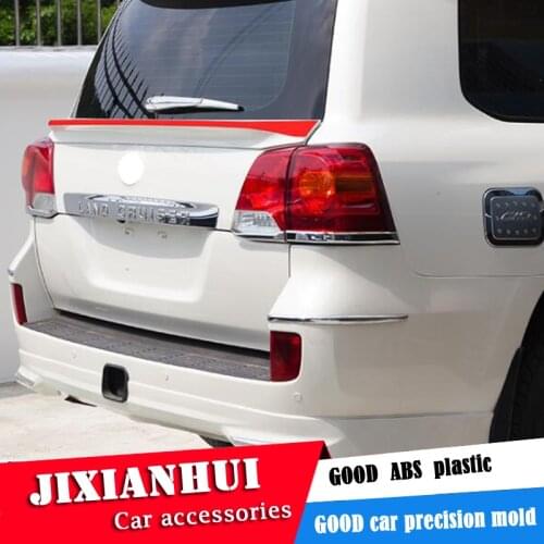 For Land Cruiser Roof Spoiler 2011-2018 Toyota Land Cruiser FJ150 Spoiler ABS plastic Material Car Rear Wing Color Rear Spoiler