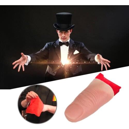 Hard Thumb Tip Finger Fake Magic Trick Close Up Vanish Appearing Finger Trick Props Toy Funny Prank Party Props Trick Supplies