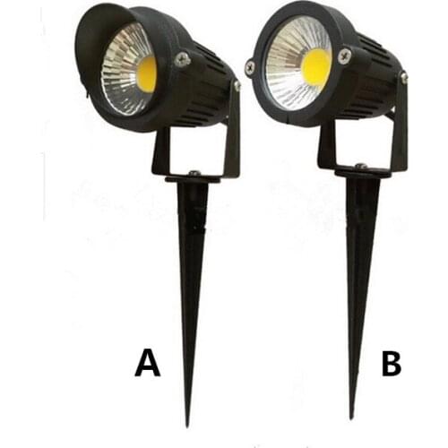 10PCS Outdoor Garden LED Light AC/DC12V/ 220V 110V 5W COB LED Lawn Lamps Light IP65 Waterproof Pond Path Flood Spot Lights