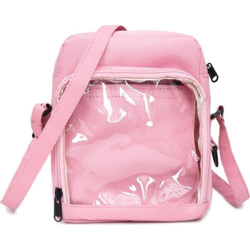 Female 2019 Hot Summer Clear Transparent Shoulder Bag Fashion Mini Purse Bag Messenger Bag