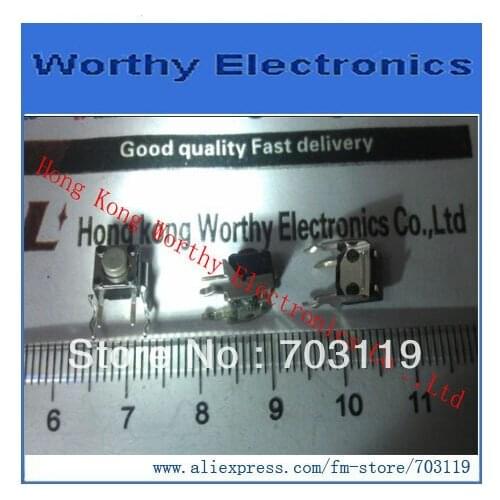 100PCS/LOT DIP / touch switch / display key switch / 6 * 6 * 5 / side with bracket