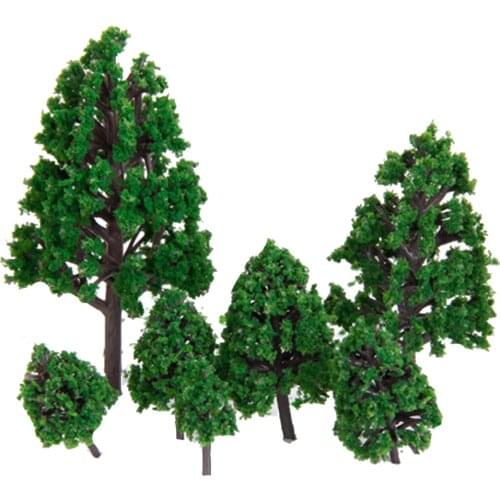 3-16cm Model Tree Forest Plants Making Accessories N Scale Train Railway Railroad Scenery Diorama or Layout, Pack of 22