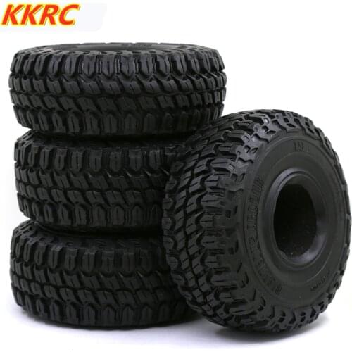 4pcs 127MM 1.9" Rubber Rocks Tyres Wheel Tires for 1/10 RC Rock Crawler TRX4 Axial SCX10 90046 AXI03007 D90 D110 TF2 Traxxas