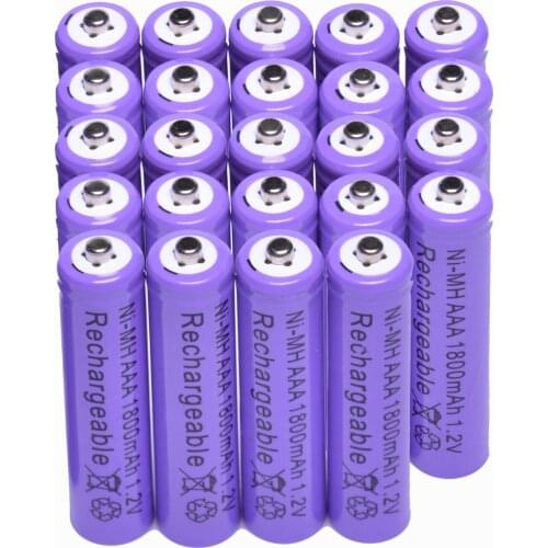 Batteries gtf, 1800mah, 1.2 v, aaa, for camera, mp3, mp4, microphone, replacement, non-mh