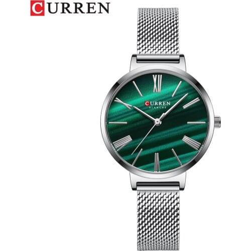 2020 New CURREN Top Brand Luxury Woman Watch with Stainless Steel Fashion Casual Simple Quartz Wristwatch Gift Relogio Feminino