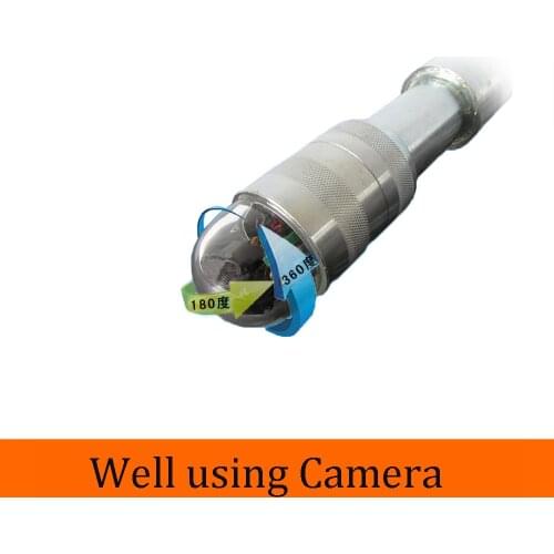 CR006N 360 Degree Rotational Pipe Inspection Well Endoscope Underwater Sewer CCTV Camera with Night Vision Waterproof IP68