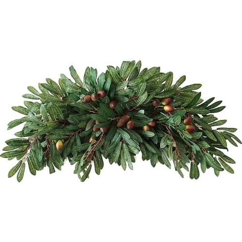 Floral Swag, Artificial Peony Flower Swag, Swags and Wreaths for Front Door, Wall and Wedding Arch Home Garden Decor