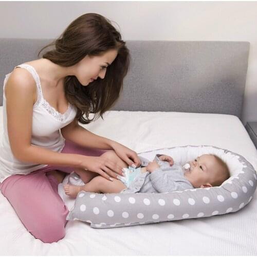 Baby Nest Bed Crib Portable Removable And Washable Baby Cot Travel Bed For Children Infant Kids Cotton Cradle Bionic Bed Cunas