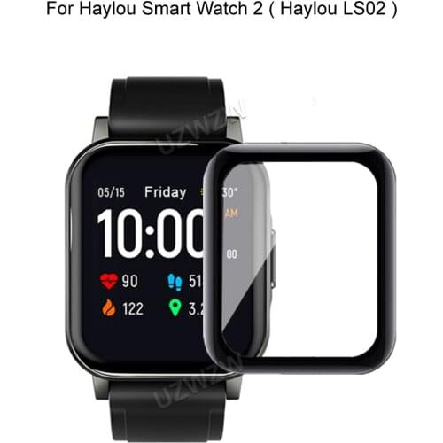 For Haylou Smart Watch 2 LS02 Soft Smart Watch Screen Protector Guard 3D Curved Edge Full Coverage Protective Film Cover