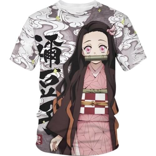 Summer New Products Mens Womens Childrens T-shirt Demon Killer 3d Printing Fashion Anime Harajuku Tees Hip