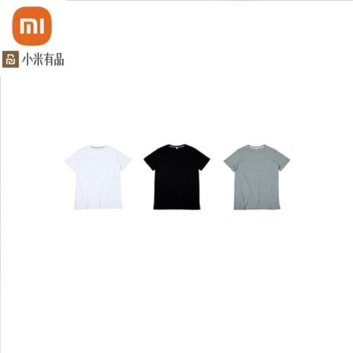 3-color youpin 100% cotton short-sleeved t-shirt for men 2020 Korean version mens xiaomi youpin summer short-sleeved