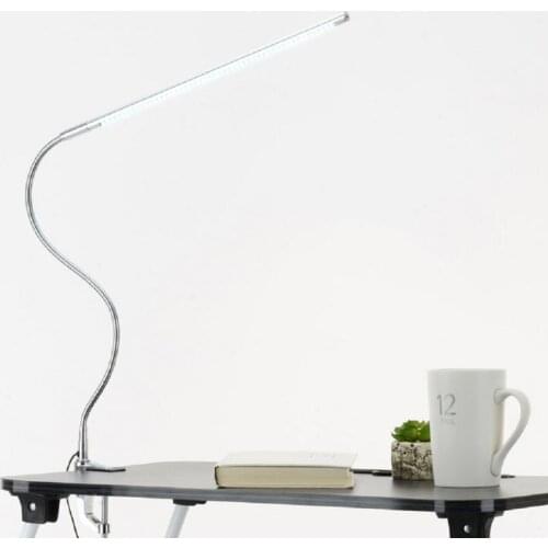 Flexo Table Lamp Led Desk Lamp Long Arm Clip Eye Desk Lamp USB Charging Office Work Light for Bedroom Living Rooms