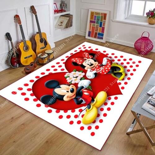 Disney Mickey Minnie Mouse Mat Donald Duck Bathroom Child Boy Girl Carpet Playmat Doormat Bathroom Absorb Water Kitchen Rug
