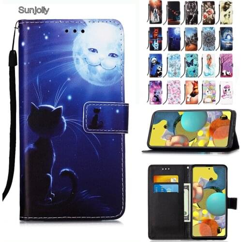 Sunjolly PU Leather Case for Xiaomi Mi 10 Lite 5G Mi 10 Youth 5G Mi 9T Pro Panda Card Stand Wallet Phone Case Cover coque fundas