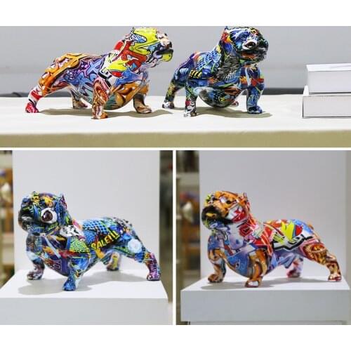 Creative Decor Graffiti Color Solid Realistic Bully Entrance Painted Simple Room Entrance Wine Cabinet Office Resin Crafts
