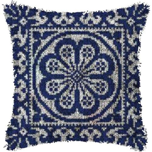 Latch Hook Kits Pillow for DIY Throw Pillow Cover Sofa Cushion Cover Latch Hook Craft Kit Pillowcase