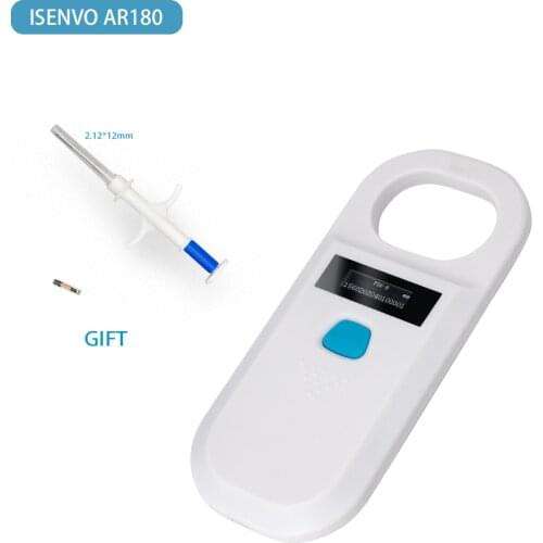 ISENVO Pet Microchip Register Pet Microchip Scanner For Animals Pet Id Reader Chip With Animal Syringe and Microchip As Gift