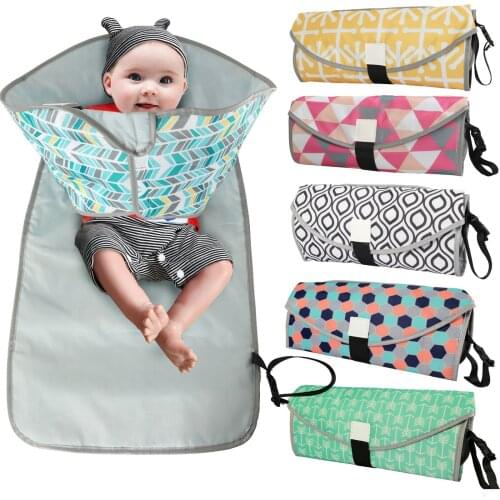 New Multifunctional Portable Infant Baby Foldable Urine Mat Waterproof Nappy Bag Diaper Changing Cover Pad Travel Outdoor