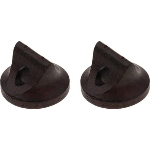 Tooyful 2pcs Ebony Erhu Bridge for String Instrument Parts Accessories