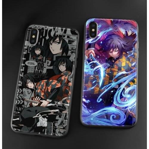 Giyu Tomioka Kimetsu no Yaiba For iPhone SE 6 6s 7 8 Plus X XR XS 11 12 mini Pro Max soft silicone Phone case cover shell