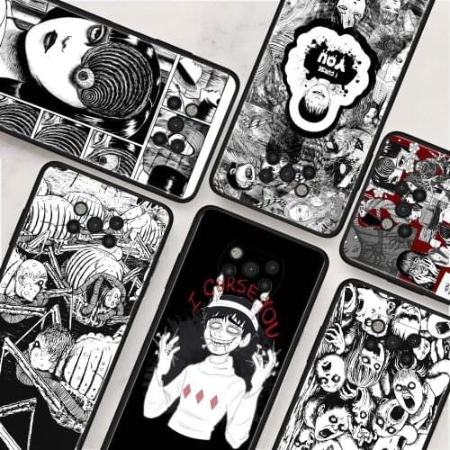 Junji Ito Tees Horror Silicone Soft Pnone Case For Xiaomi Mi Poco X3 NFC Pocophone F1 M3 Pro 5G F3 Back Cover Fundas Housing