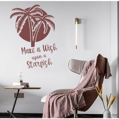 The Palm Tree Wall Stickers for Living Room Decoration Support Color Customization Wallpapers Environmental Protection Z191