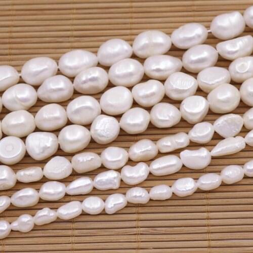Natural White Freeform Pearl Loose Beads Strand 14-15" 7mm-15mm Choose