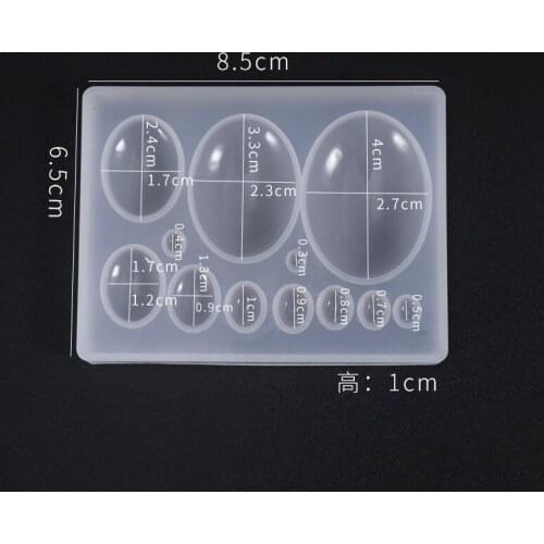 New DIY crystal drop glue mold timestone decoration ornament silica gel mold technology round handmade cake fudge chocolate tool