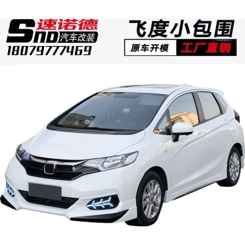 Suit For Honda 18-19 Fit Refitted Gk5 Front Side Skirt and Rear Lip Appearance Parts