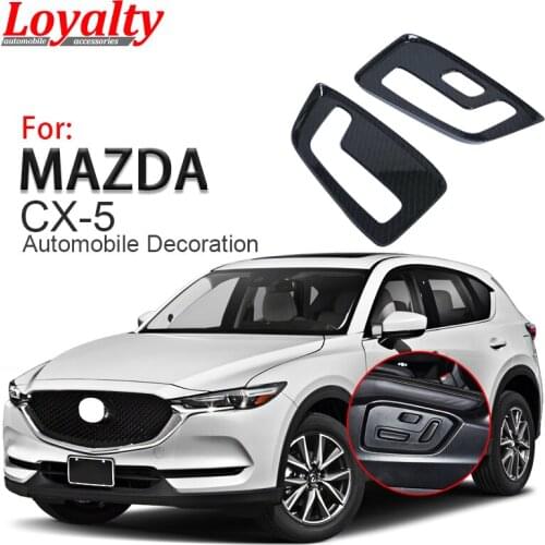 Loyalty for Mazda CX5 CX-5 2017 2018 Driver and Passenger Front Seat Adjustment Switch Board Cover Trim ABS Chrome Car Styling