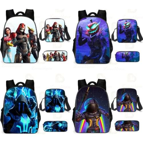 FORNITE Battle Games Backpack Children School Bags Boys Girls Primary Backpack Crossby Bag Pencilcase Kids Toddler Bag