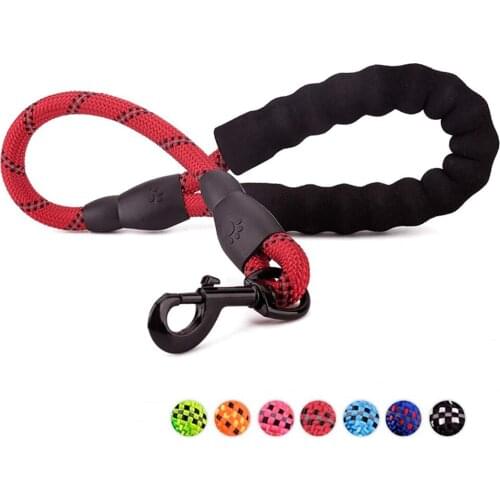 60CM Dog Leash Large Dog Reflective Rope Training Running Medium Big Dog Collar Leashes Strong Lead Rope Nylon Traction Belt