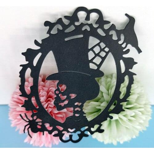 Halloween Skull Cut Dies Stencil For Etching Metal Scrapbooking Album Embossing Folders DIY Card Making Craft Greeting Mold