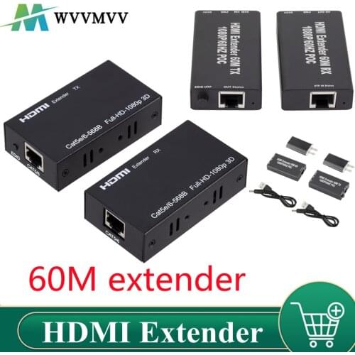 Extender HDMI RJ45 4K HDMI extender cat5 60M 120M HDMI extender audio Kit over ethernet cat6/5e for PS4 apple TV PC laptop HDTV