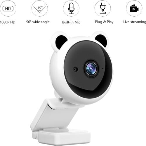Desktop Webcam 1080P USB 2.0 Laptop Computer Camera with Microphone Plug and Play Camera for Video Streaming Online Teaching