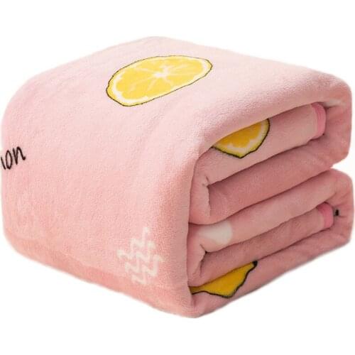 Winter flannel thickened woolen blanket bed sheet Nordic couple throw blanket adult and children cover blanket sofa mattress cov