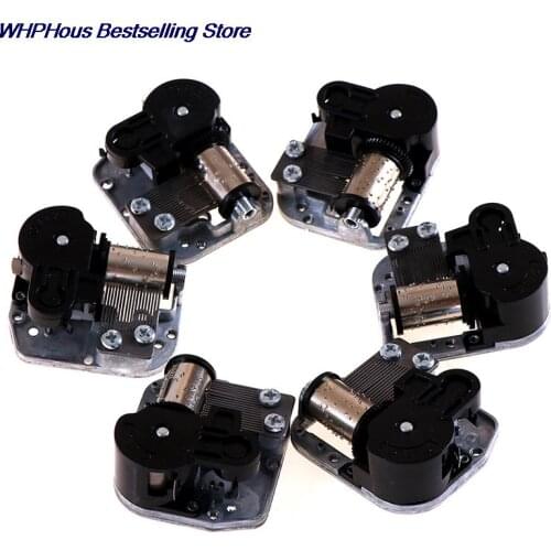 1PC Mechanical Diy Windup Music Box Musical Movement Screws Key Silver Approx 50g Craft Decoration Home Decor 5 x 4.4 x 2cm