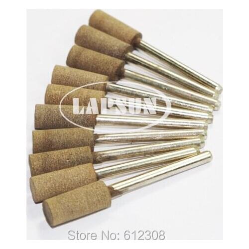 100pcs 6mm x Dia 3mm 1/8" Barrel Polishing Wheel Grinding Mounted Point Rotary Tool Bit fine grit for Metal Stone Glass Shank