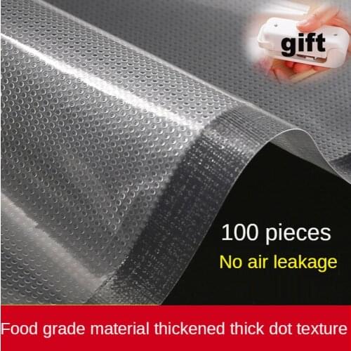 100PCS/LOT vacuum sealer Plastic Storage bag for vacuum sealing machine for pack food saver Packaging packer seal bags