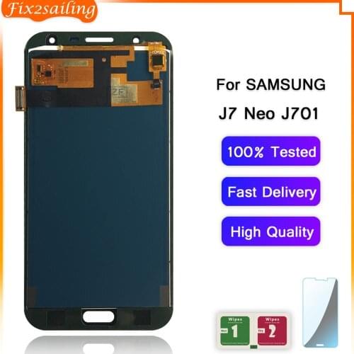 10pcsFIX2SAILING LCD Replacement For Samsung Galaxy J7 neo J701 J701F J701M LCD Display Touch Screen Digitize Digitizer Assembly