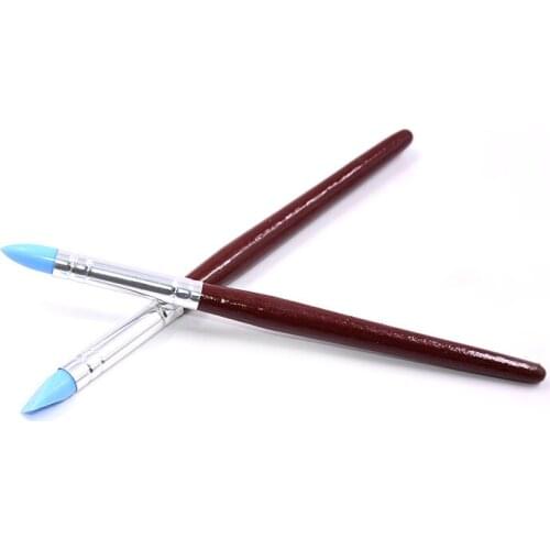 5 black stick silicone nail carving pens five-piece tool soft clay soft tip five anti-marking pens