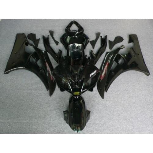 Gloss black Fairing kit for YAMAHA YZFR6 06 07 YZF R6 2006 2007 Injection mold YZF600 yzfr6 06 ABS Fairings Set+7gifts YZ37