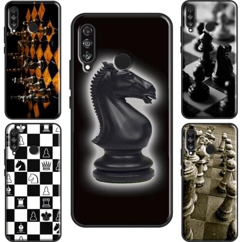 Chess Board Dark Horse Case For Huawei P30 Pro P20 P40 Mate 10 Lite P Smart 2019 Nova 5T Honor 8X 9X 8A 10i 20