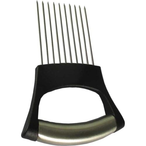 1PC Easy Cut Onion Holder,Vegetable Slicer For Onion Tomato Potato etc,Meat Needle For Meat Fish Cutter,Creative Kitchen Tools