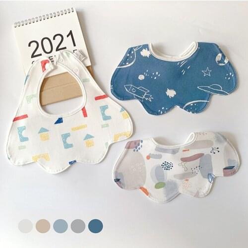 3 Piece/set Burp Cloths Newborn Baby Bandana Bibs Infant Bibs Burp Cloths Cotton Adjustable Feeding Bib Baberos Bebe Algodon