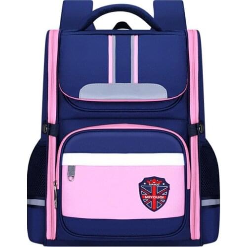 Children High Capacity Orthopedics School Backpack Fashion Multifunction Aristocratic Academy Schoolbags for Boy Girls Space Bag