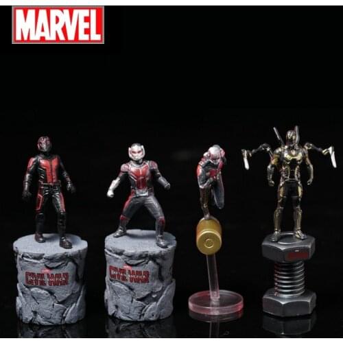 Disney Marvel Avengers Ant Man Action Figure Sitting Posture Model Anime Mini Doll Decoration PVC Collection Figurine Toys model