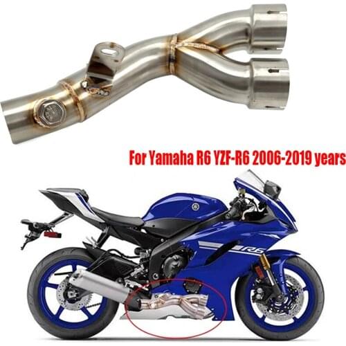 For Yamaha YZF R6 2006 2007 2008 2009 2010 2011 2012 2013 14-2019 Exhaust Motorcycle Link Original Muffler Pipe Silencer System